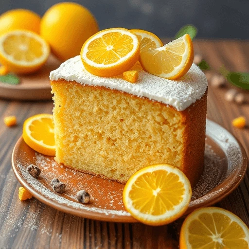 Earl Grey lemon cake with a touch of magic and fragrant zest