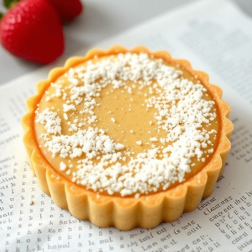 This is not just a tart — it’s a jewel of pâtisserie. A classic lemon tart elevated to art with the addition of edible gold leaf, turning a simple citrus dessert into a show-stopping centerpiece.