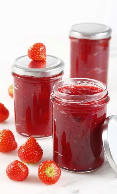 sterilized jars while it’s still hot. Seal the jars immediately to create a vacuum,